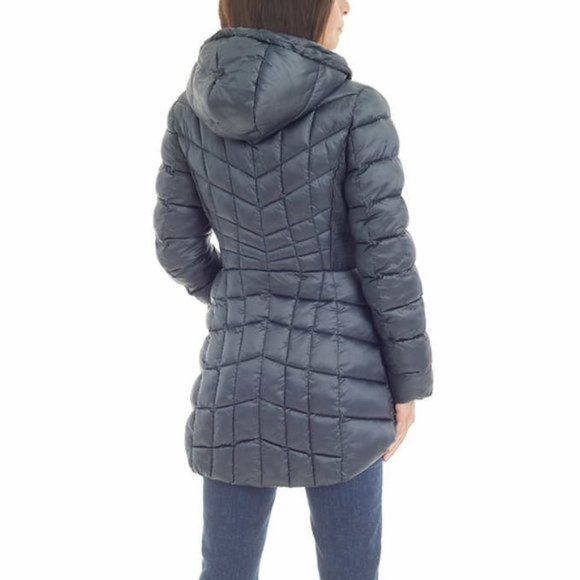 Bernardo Ladies' Quilted Packable Puffer Jacket blue (ıced cove) - Picture 4 of 8